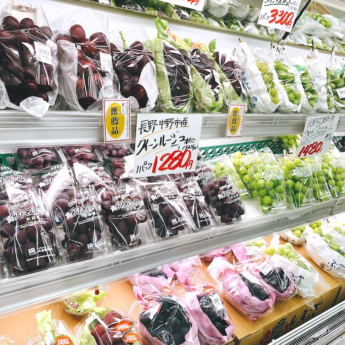 ぶどう売り場